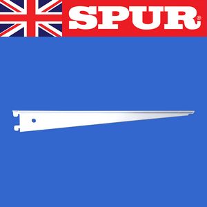 Aluminium T-Slot Bracket 300mm - Spur Wall Mounted Whte SPUR SHELVING Aluminium T Slot Wall Mounted Shelving Greenhouse and Display Shelving for glass shelves SB7012