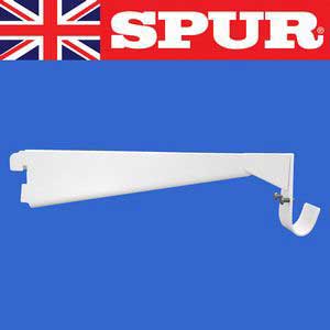SLBHR32 Spur ® Steel-Lok Hanging Garment rail bracket 320mm Deep. To the centre of the rail is 340mm....
