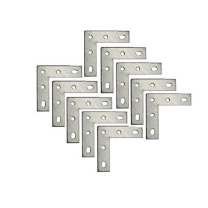10 x Steel L Shaped Right Angle Repair Corner Bracket Brace Spur Tools & Hardware | Easypaver Slab & Patio Tools | Tool Hooks | Ladder Brackets 10 X XXLSHAPEDFLAT5 