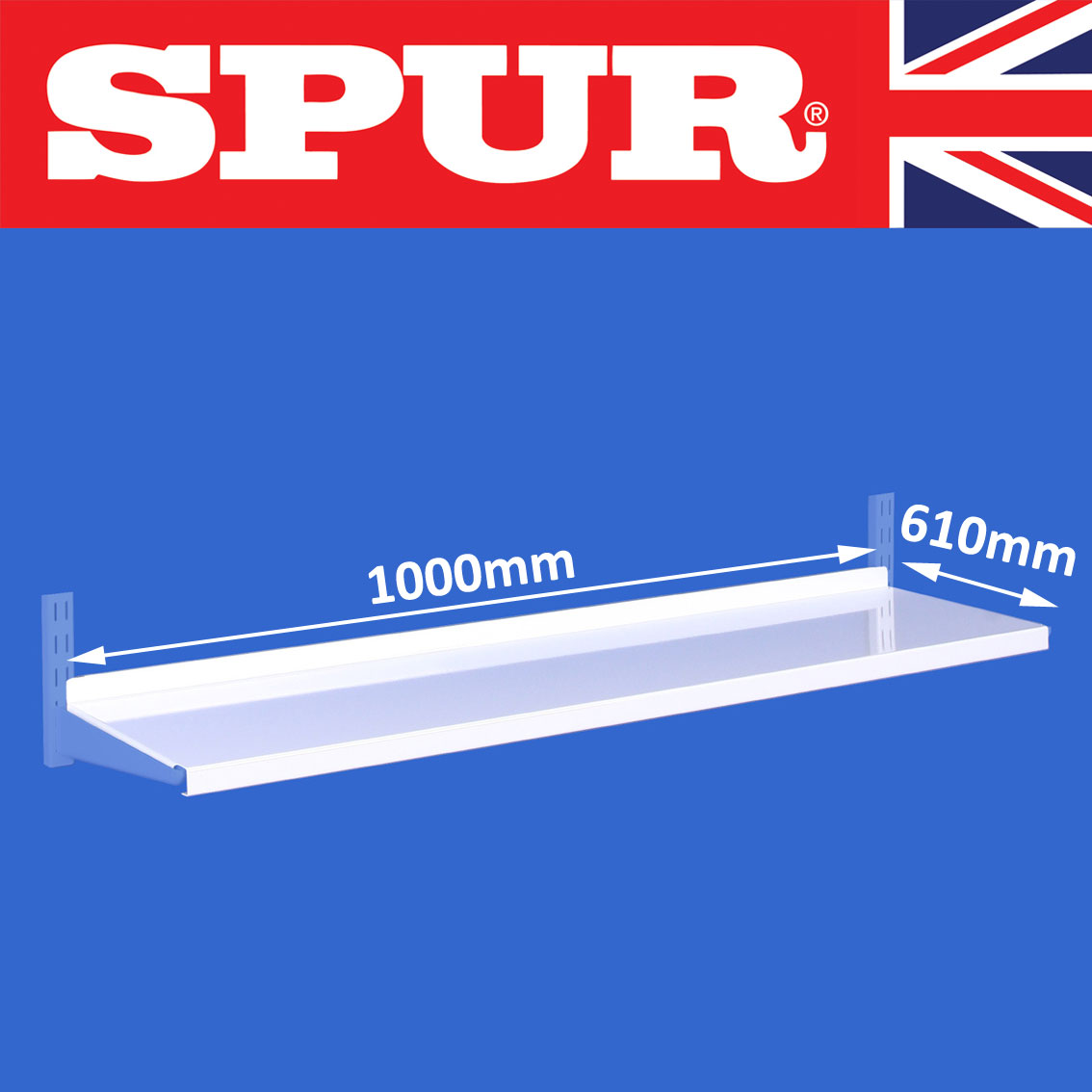 SPUR SHELVING ZZSLSR15W SPRING ROD BOOKEND PAIR 150MM WHITE Pack Size: 2 Epitome Certified 
