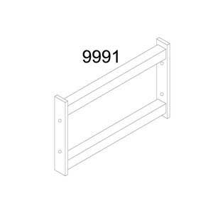 Spur Gondola 500mm Double Tie Bar  for Freestanding unit Spur Steel-lok DS2  freestanding Gondola library / retail shelving 39/9991.jpg